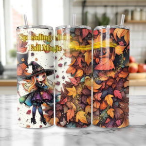 20oz Skinny Tumbler - Fall Magic