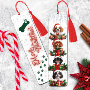 Double-sided Aluminum Bookmark - Cavaliers in Presents