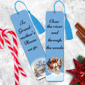 Double-sided Aluminum Bookmark - Over the River